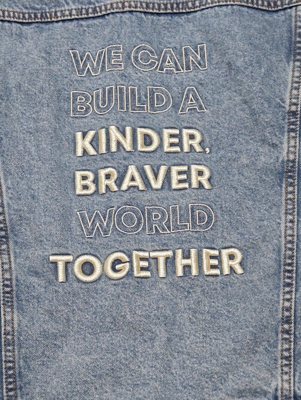 Cotton On Born This Way Foundation Classic Trucker Denim Jacket - Size M - Picture 5 of 13